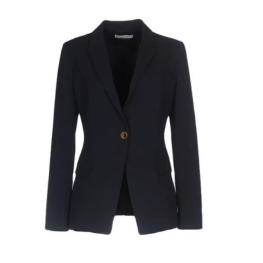Versace Collection Navy Blue Blazer with Gold Medusa Button! Size 42